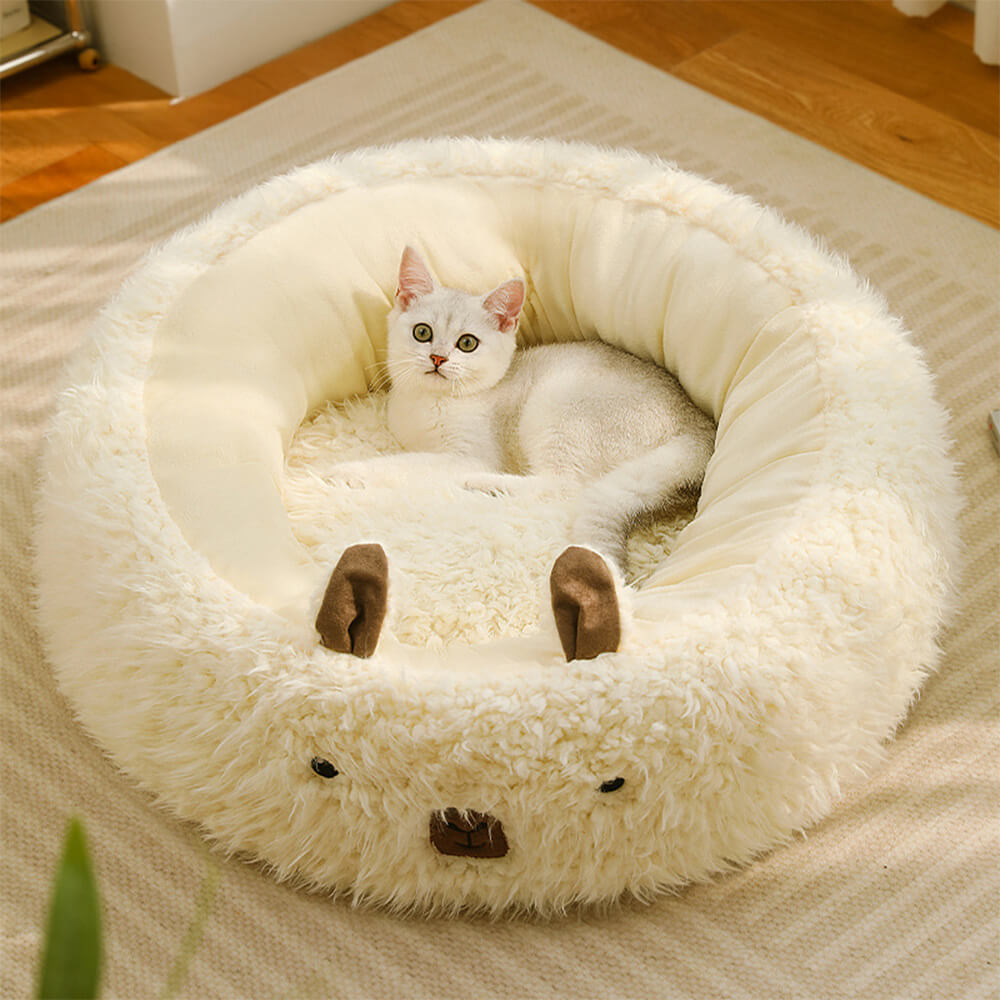 Snug Pet Bed in Animal Shape – Warm and Supportive