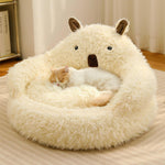 Snug Pet Bed in Animal Shape – Warm and Supportive