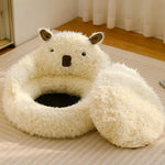 Snug Pet Bed in Animal Shape – Warm and Supportive
