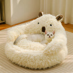 Snug Pet Bed in Animal Shape – Warm and Supportive