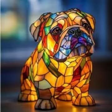 Dog Light Figure | Artistic LED Night Light for Animal Lovers
