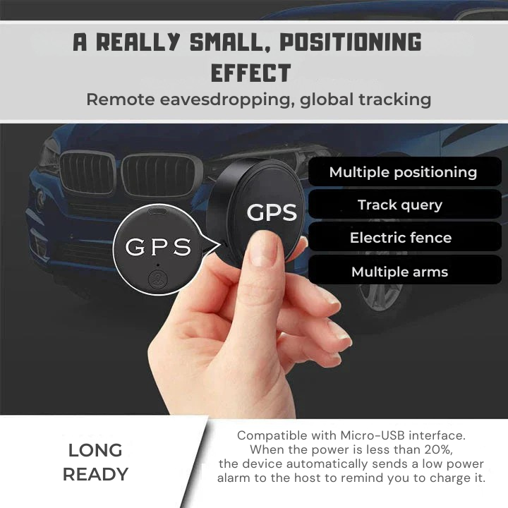 Smart GPS Tracker with Magnetic Mount – Real-time Tracking