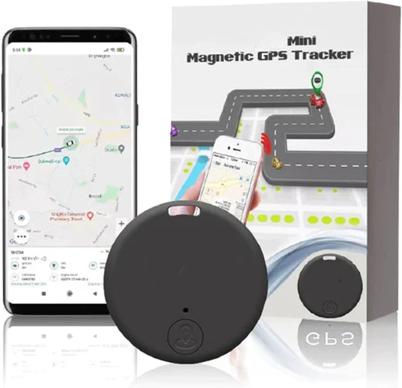Smart GPS Tracker with Magnetic Mount – Real-time Tracking
