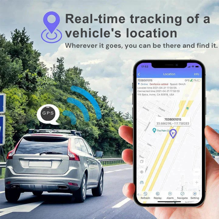 Smart GPS Tracker with Magnetic Mount – Real-time Tracking
