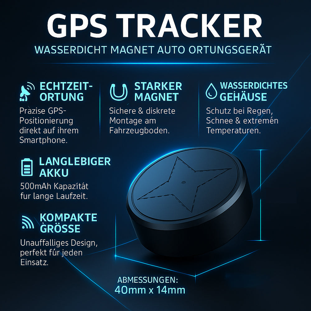 Waterproof Car Tracker with Magnetic Mount
