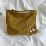 Geräumige Cord-Tasche für Kosmetik – Organizer Bag