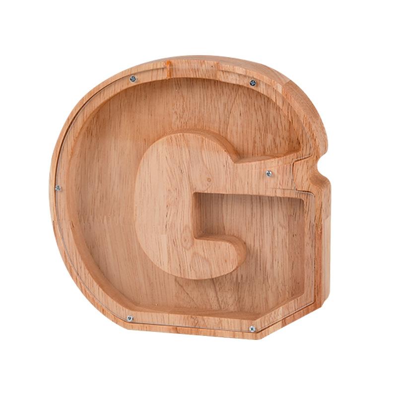 26-letter piggy bank from English
