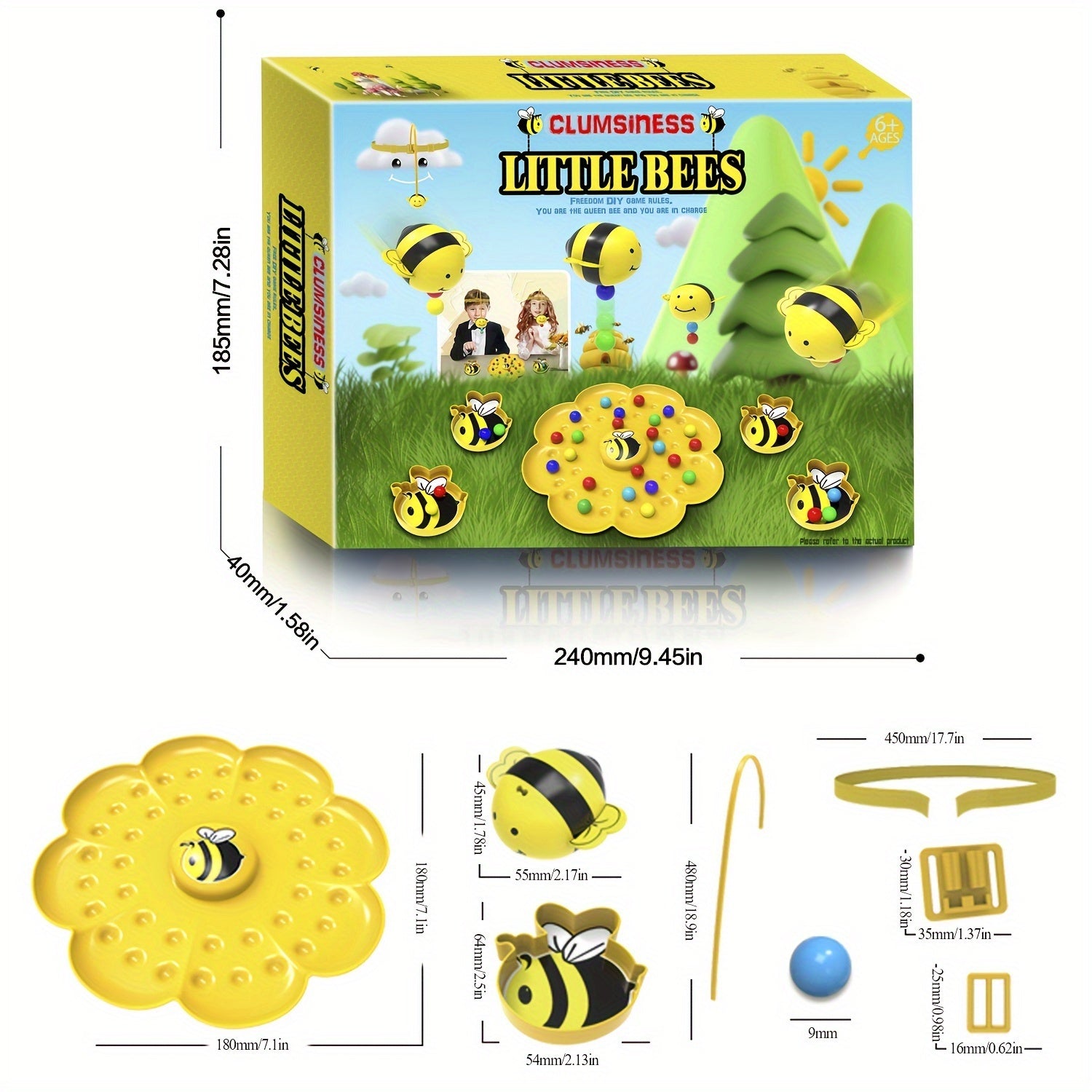 Bienenchaos - Magnetisches Holzspiel für Kinder