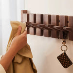 Stylish Piano-Design Coat Rack – 8 Foldable Hooks for Your Home
