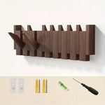 Stylish Piano-Design Coat Rack – 8 Foldable Hooks for Your Home