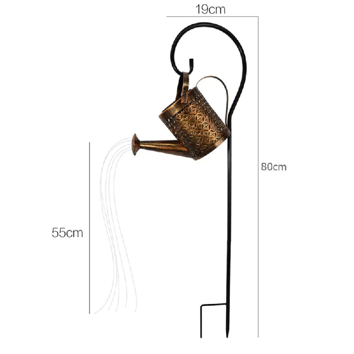 Solarbetriebene Gartenlampe mit Regeneffekt – Charmantes Design