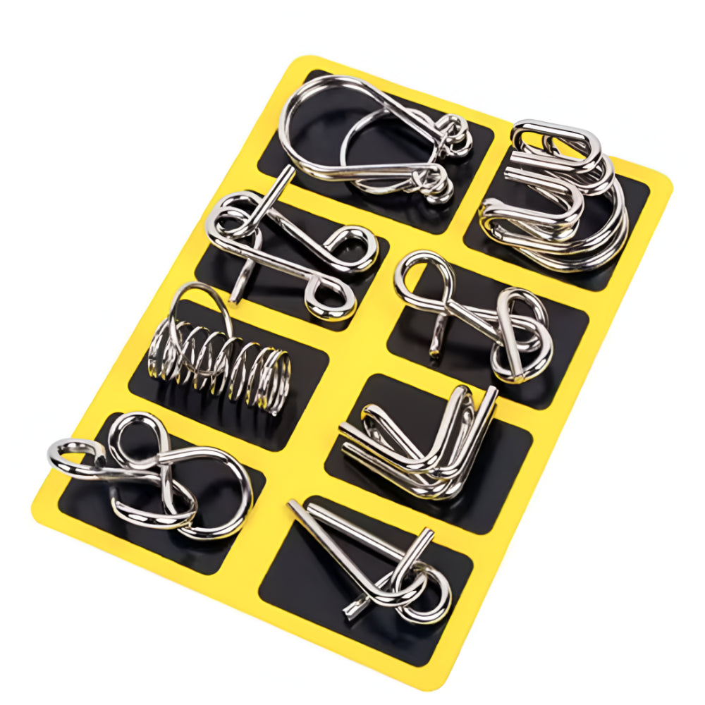 Fun Metal Puzzle for Clever Minds – Brain Teaser Game Set