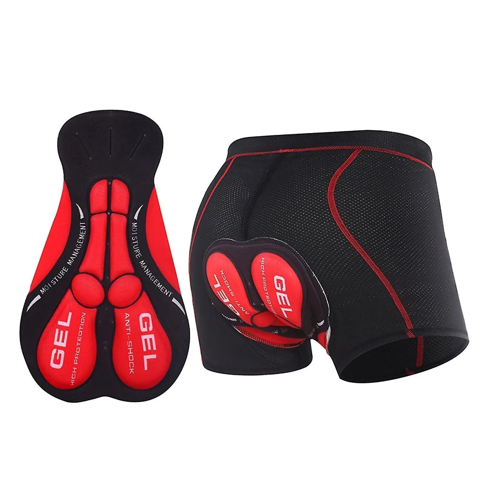 Gel cycling shorts with 3D seat pad for long distances