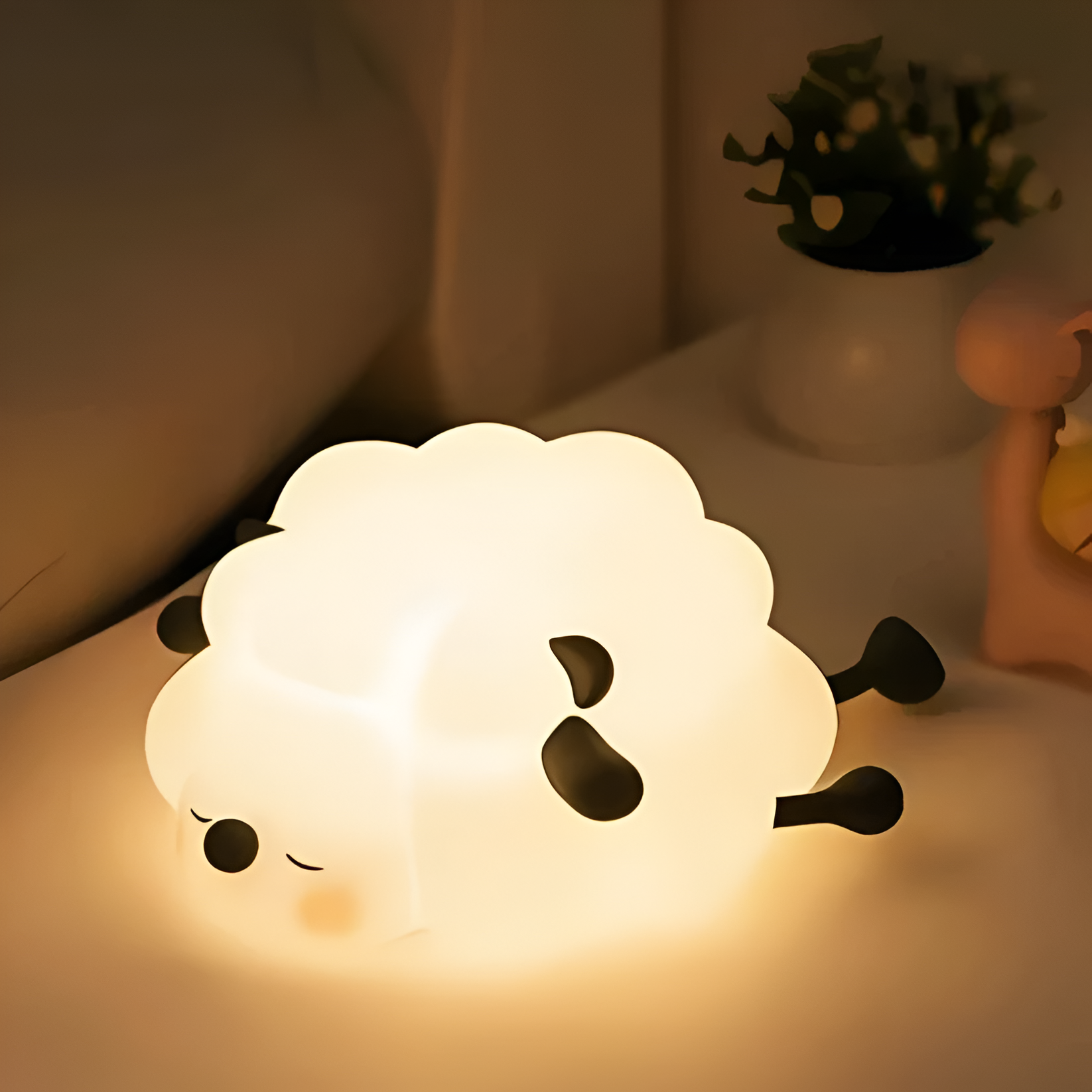 Charming rechargeable LED night light for any room