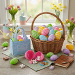 Colourful Easter Eggs with Erasers – Set of 48 for Kids