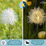 Sonnenblüten - Wetterfeste Solar-Gartenlampe im floralen Stil