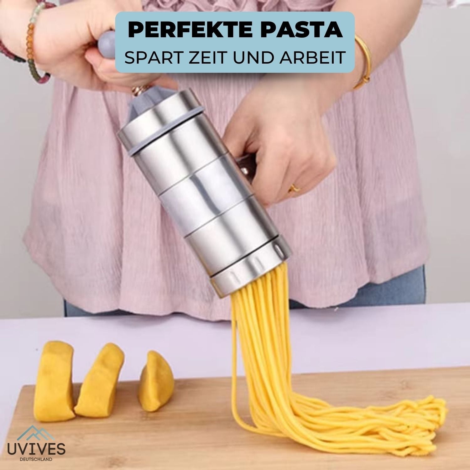 Nudelzauber - Manuelle Nudelmaschine für frische Pasta
