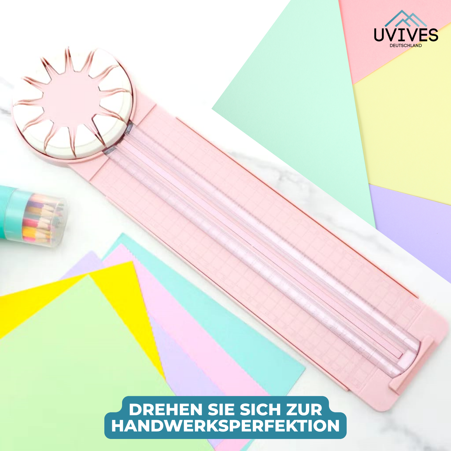 KreativSchneider - 12-in-1 360° Rotations-Papierschneider