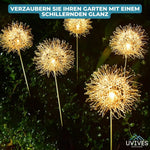 Sonnenblüten - Wetterfeste Solar-Gartenlampe im floralen Stil