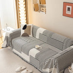 Elegante Chenille Sofabezug mit Quasten für jeden Raum