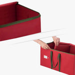 Festliche Aufbewahrungsbox für Weihnachtsdekorationen