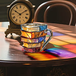 Buchrücken Kaffeetasse aus Glas im einzigartigen Design
