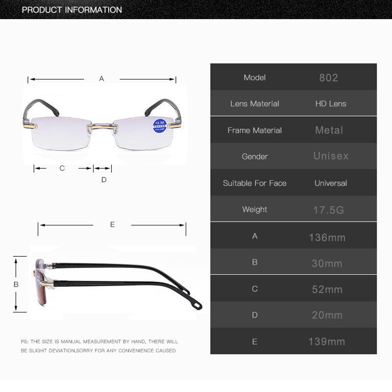 Light Multifocal Glasses | Robust Frame | Scratch-Resistant & Water-Repellent