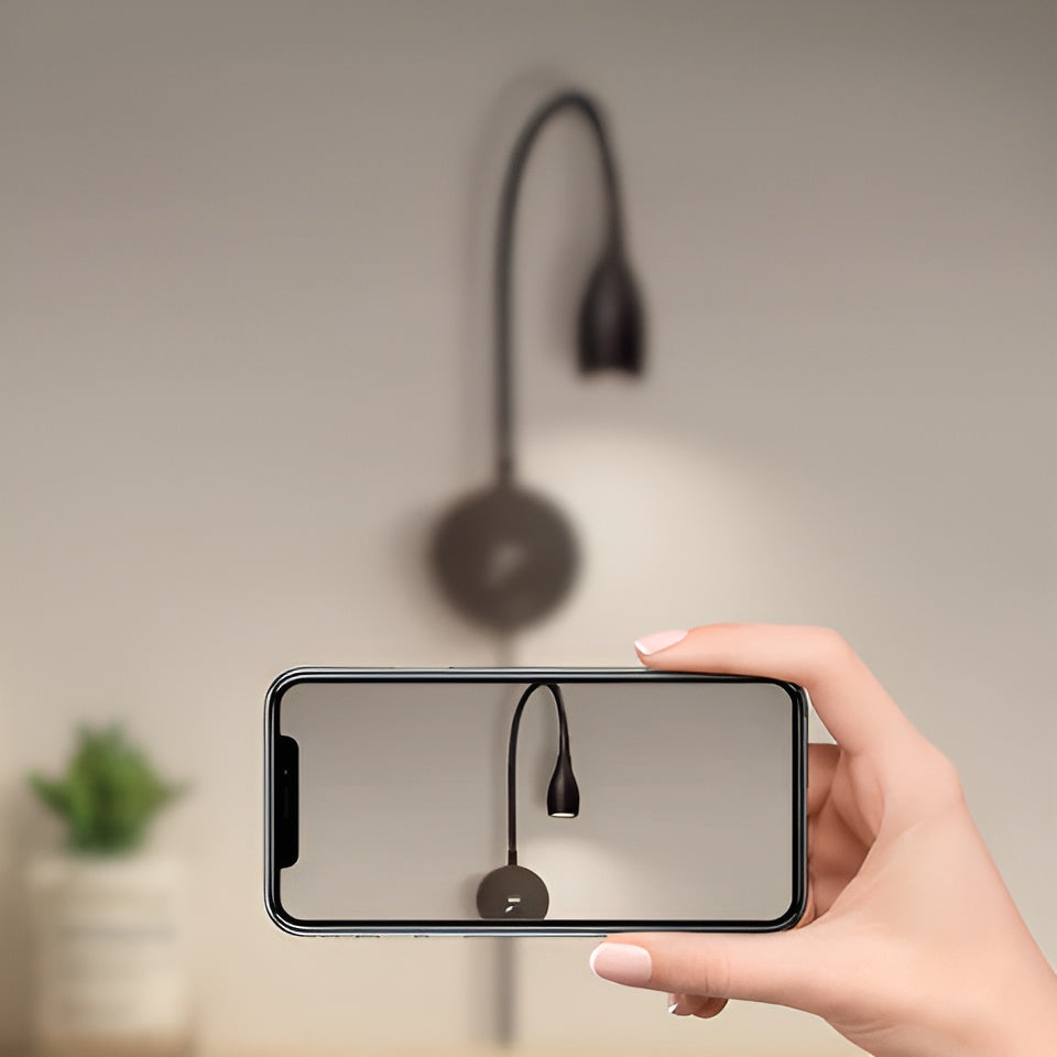 Flexible Wandlampe mit USB-Ladeanschluss und Touch-Steuerung