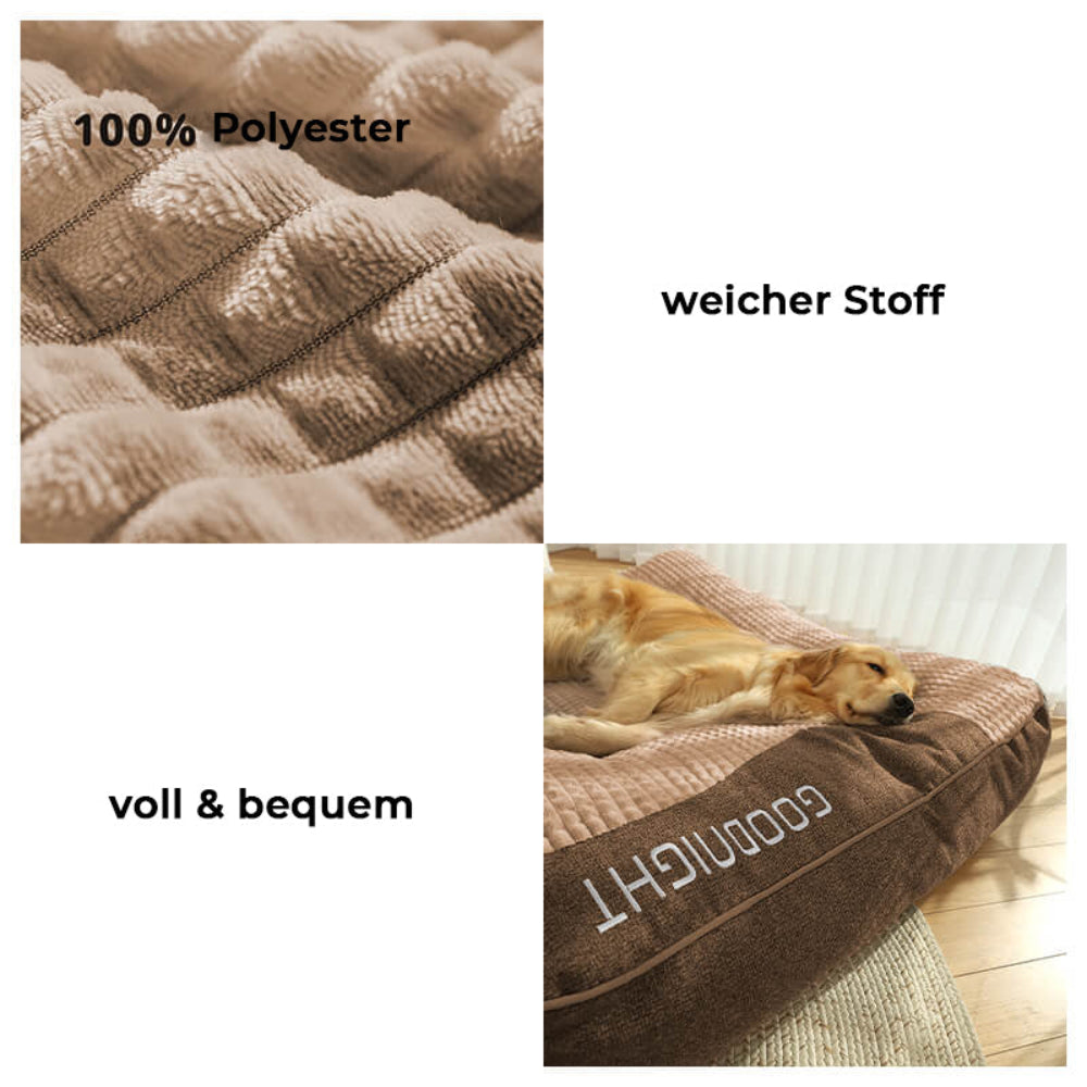 Geräumiges, Kratzfestes Hundebett mit Hohem Rand