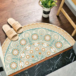 Elegant Non-Slip Half-Moon Entrance Mat