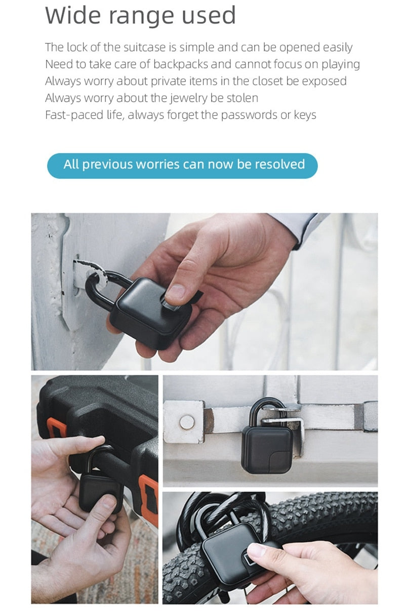 Security Lock with Fingerprint Sensor | SecuraLock
