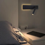 Flexible LED-Wandleuchte für gemütliches Lesen im Bett