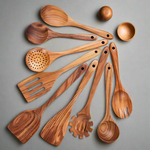 Teak Kitchen Utensil Set – Sustainable Antibacterial Kitchen Tools