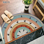 Elegant Non-Slip Half-Moon Entrance Mat
