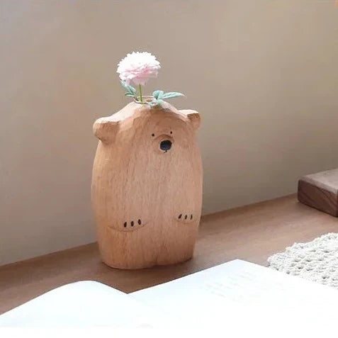 Charming little bear vase