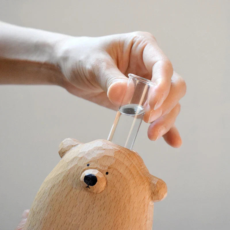 Charming little bear vase