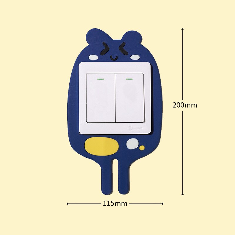 3D Luminous Cartoon Hook Sticker for Power Outlet