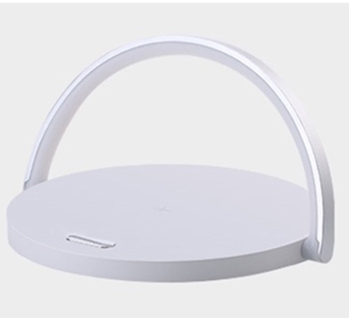 Modern Bedside Lamp with Wireless Charger