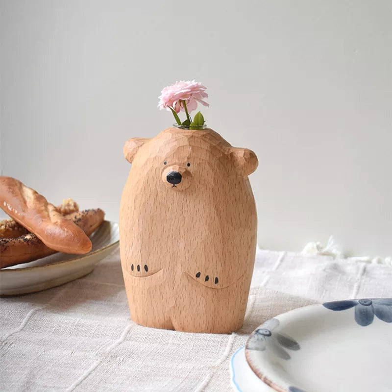 Charming little bear vase