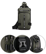 Waterproof Oxford Shoulder Bag in Modern City Style