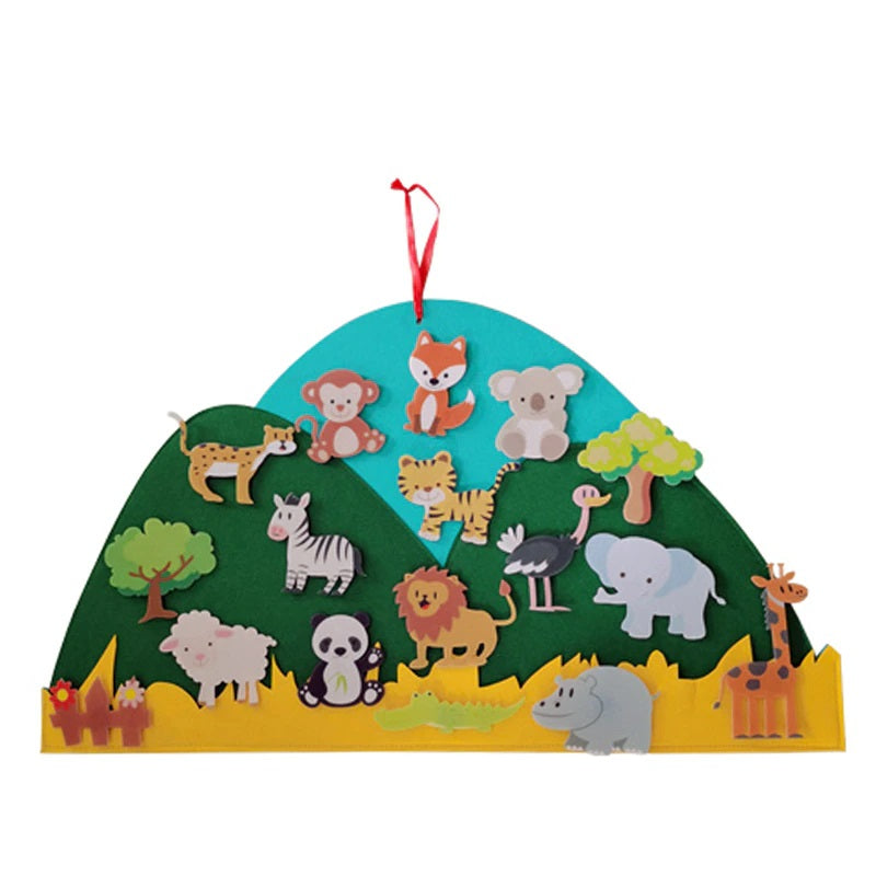 Felt decoration for animal arrangement – animal design for your home
