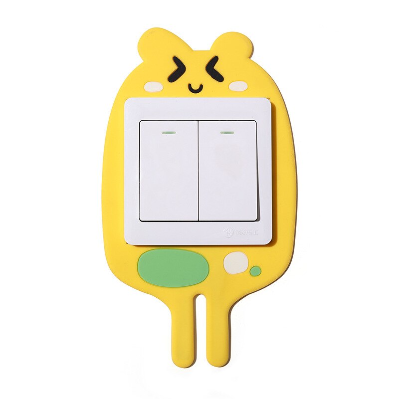 3D Luminous Cartoon Hook Sticker for Power Outlet