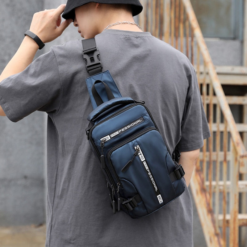 Waterproof Oxford Shoulder Bag in Modern City Style