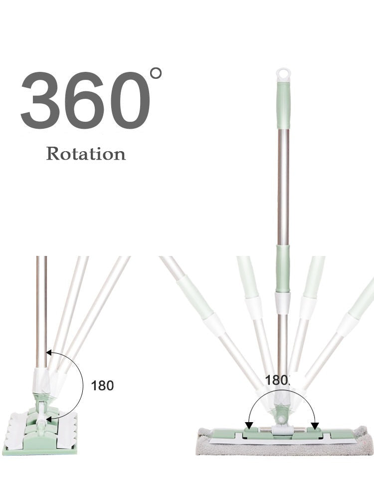 Großer Flachmopp mit teleskopierbarem 360-Grad-Design
