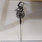 Tanzende Elfe und Löwenzahn - Garten Skulptur für Außenbereiche