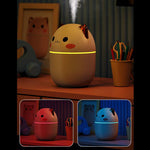 Cat-shaped Mini Humidifier with Color-Changing Night Light