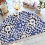 Elegant Non-Slip Half-Moon Entrance Mat