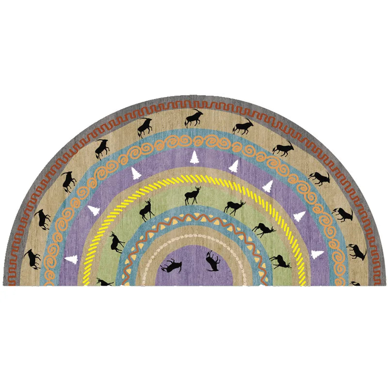 Elegant Non-Slip Half-Moon Entrance Mat