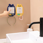 3D Luminous Cartoon Hook Sticker for Power Outlet