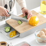 Practical Cutting Board Solution with Storage – Elegance for Your Kitchen